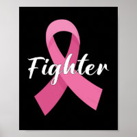 Luchadora contra el cáncer de mama con conciencia 