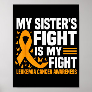 Póster Luchadoras contra la leucemia, partidarias de la c
