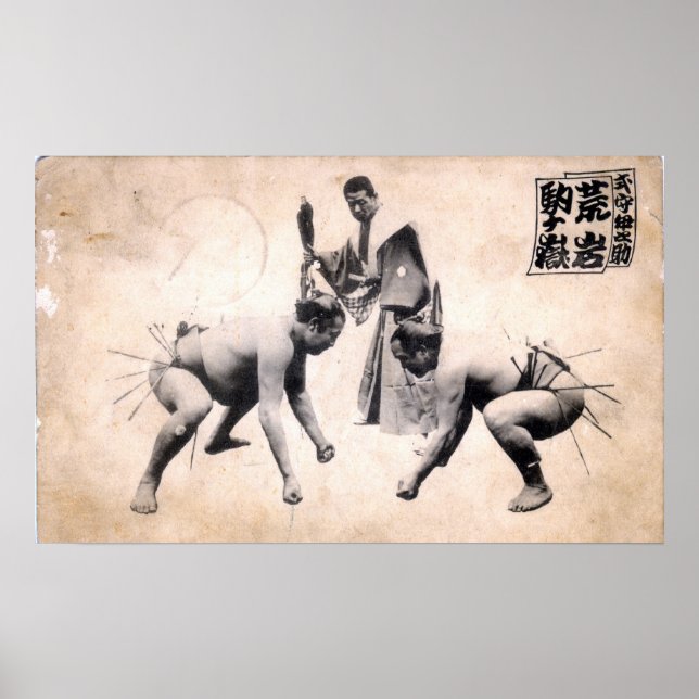Póster Luchadores de sumo (Frente)