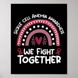 Póster Luchamos juntos contra la anemia falciforme Concie