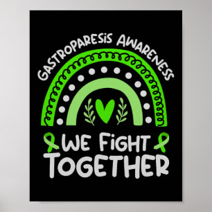 Póster Luchamos Juntos _ Gastroparesis Conciencia Comfor