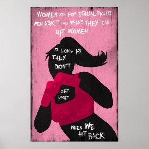 Póster Luchando contra la Poster feminista