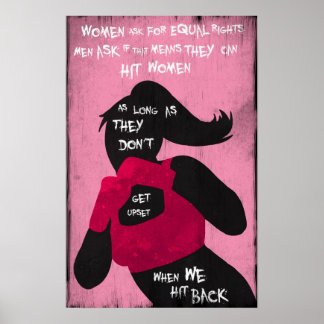 Póster Luchando contra la Poster feminista