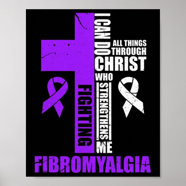 Póster Luchando contra luchadores de Fibro cristianos ang (Frente)