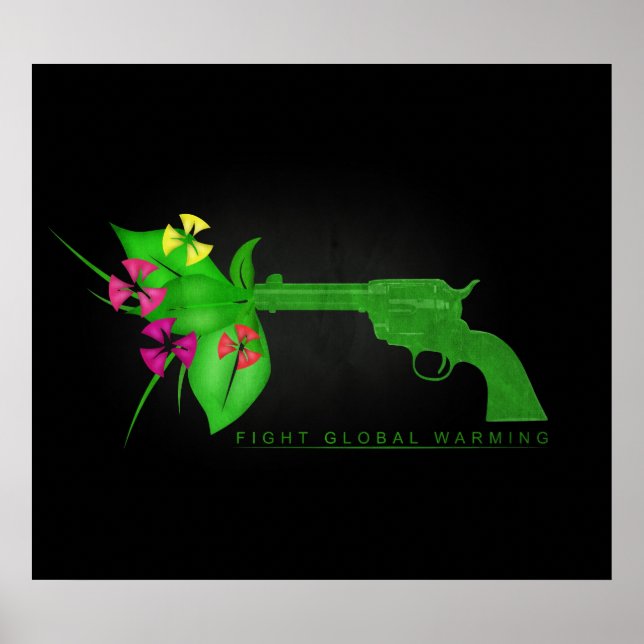 Póster Luchar contra el calentamiento global (Frente)