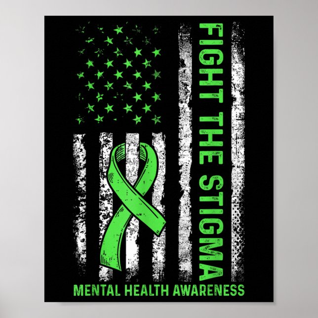 Póster Luchar Contra El Estigma De La Ley De Salud Mental (Frente)