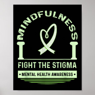 Póster Luchar Contra El Estigma De La Salud Mental Y Conc