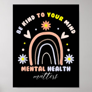 Póster Luchar Contra El Estigma De La Salud Mental Y Conc