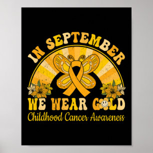Póster Luchar contra guerreros contra el cáncer infantil