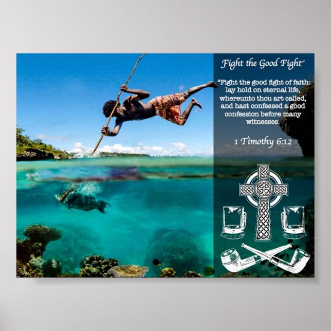 Póster Luchar contra la buena lucha (Frente)