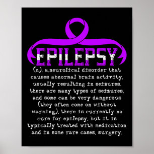 Póster Luchar contra la epilepsia Mes de concienciación s