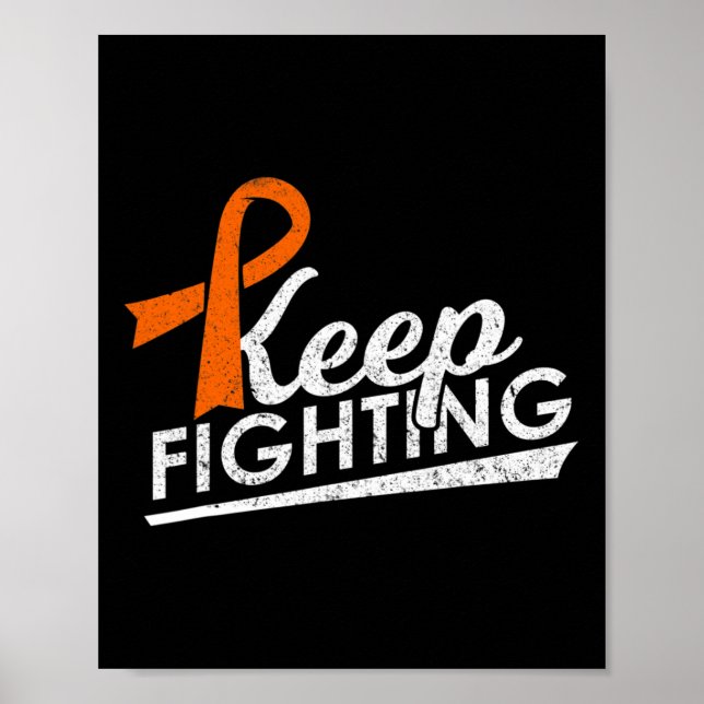 Póster Luchar contra la leucemia Múltiple Esclerosis Guer (Frente)