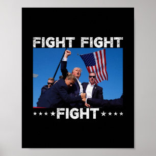 Póster Luchar Luchar Luchar Trump Vota Trump 