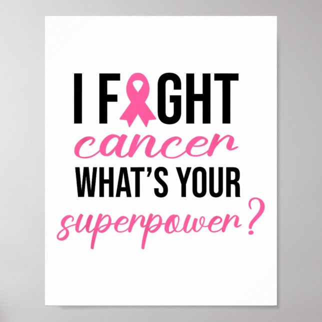 Póster Lucho contra el cáncer: ¿Cuál es tu superpoder del (Frente)