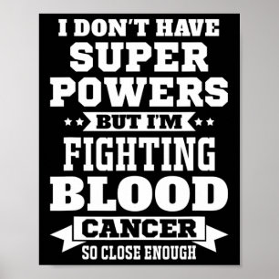 Póster Lucho contra el cáncer de sangre por la conciencia