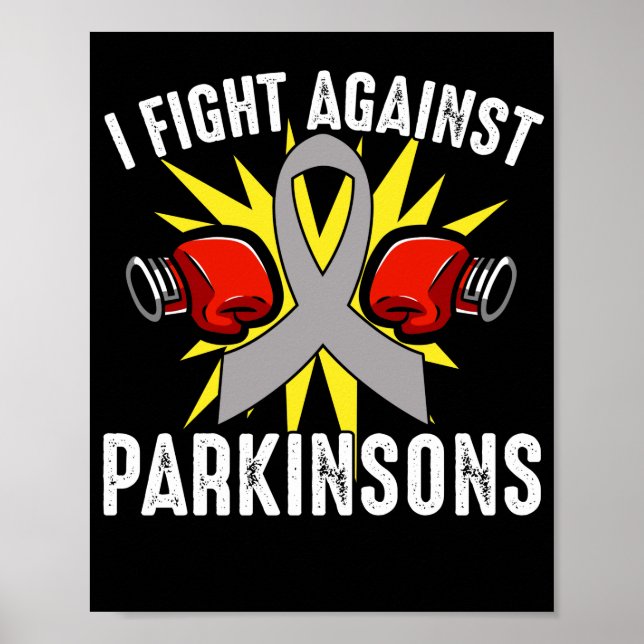 Póster Lucho Contra el Parkinson  Enfermedad de Parkinson (Frente)