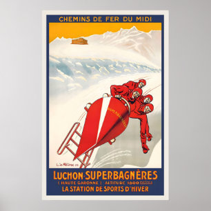 Póster Luchon-Superbagneres La Estación De Deportes De In