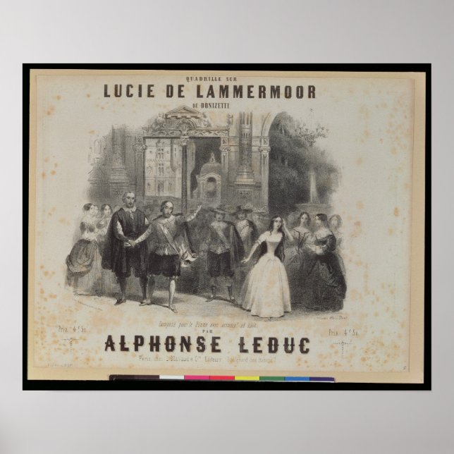 Póster Lucia de Lammermoor' de Gaetano Donizetti (Frente)