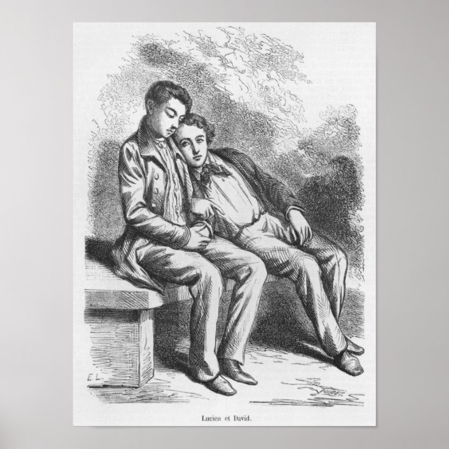 Póster Lucien de Rubempre y David Sechard (Frente)