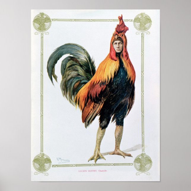 Póster Lucien Guitry  in 'Chantecler' (Frente)