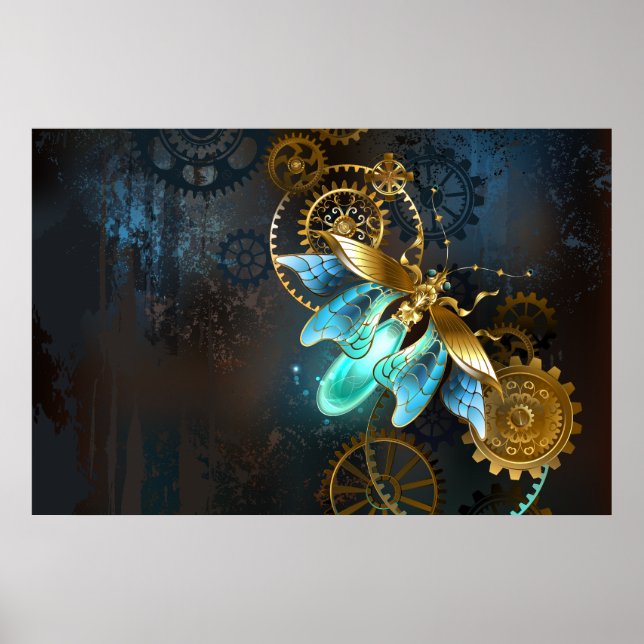 Póster Luciérnaga de Steampunk (Frente)