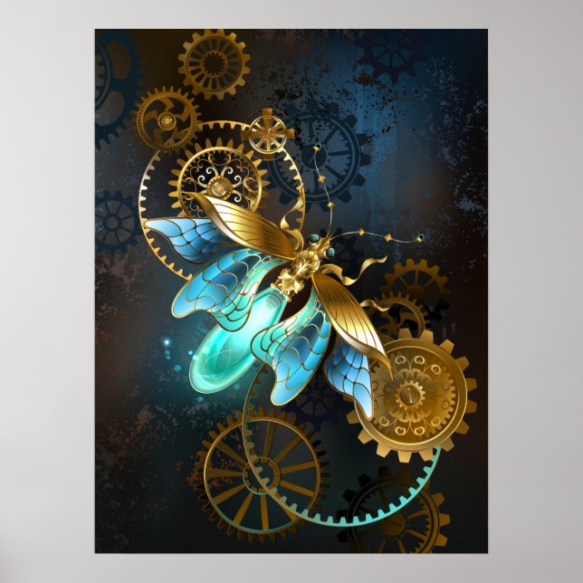 Póster Luciérnaga de Steampunk (Frente)