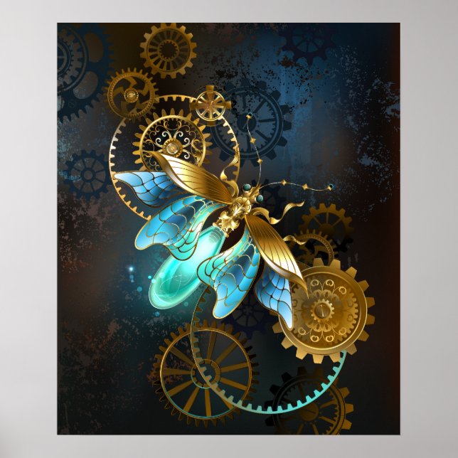 Póster Luciérnaga de Steampunk (Frente)