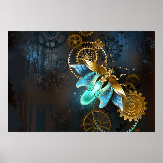 Póster Luciérnaga de Steampunk (Frente)