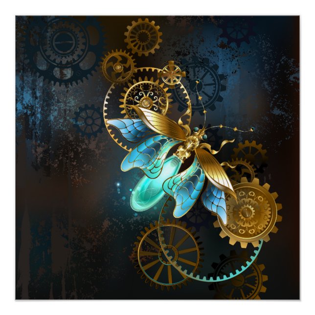 Póster Luciérnaga de Steampunk (Anverso)
