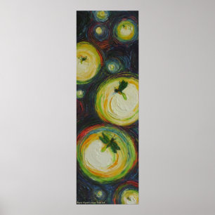 Póster Luciérnagas en Poster de Bella Artes nocturno