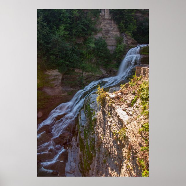 Póster Lucifer Falls, Parque Estatal Robert H Treman, NY (Frente)