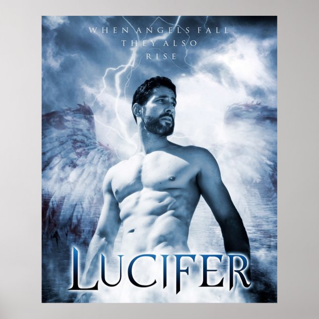 Póster Lucifer Morningstar Cuando Caen Los Ángeles Tambié (Frente)
