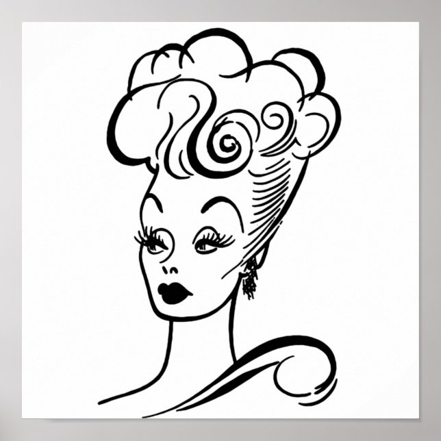 Póster Lucille Ball  Caricature (Frente)