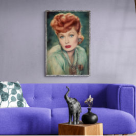 Póster Lucille Ball Vintage Classic, elegante Poster