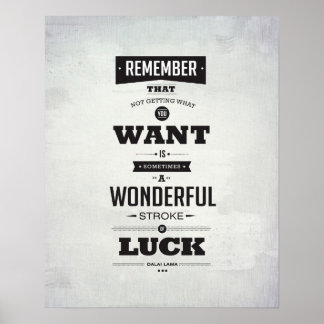 Póster Luck - 8"x10" Art Print