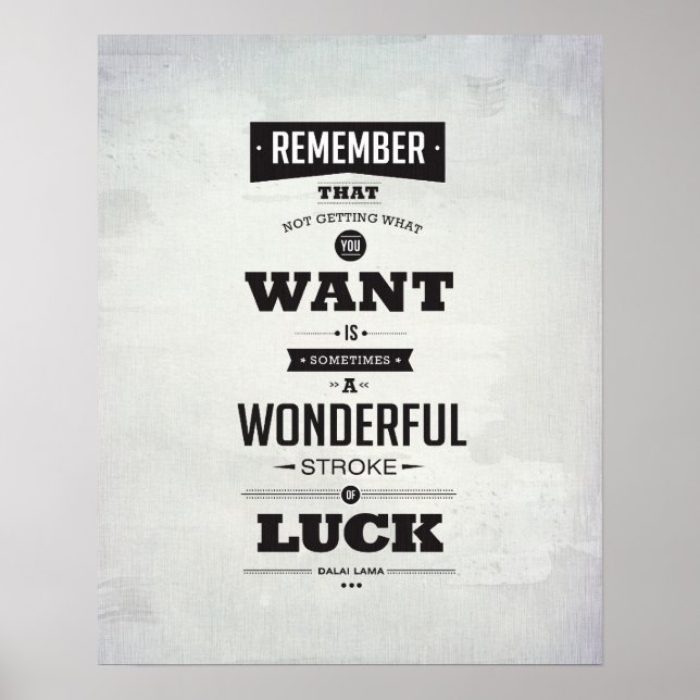 Póster Luck - 8"x10" Art Print (Frente)