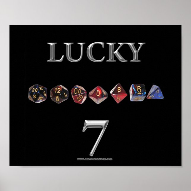 Póster Lucky 7 (Frente)