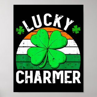 Póster Lucky charmer shirts boys kids girls funny st