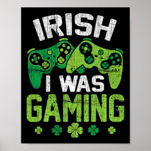 Póster Lucky Irish, yo estaba jugando un divertido videoj