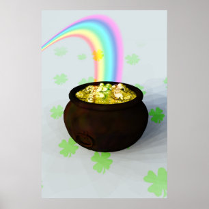 Póster Lucky Pot of Gold Poster