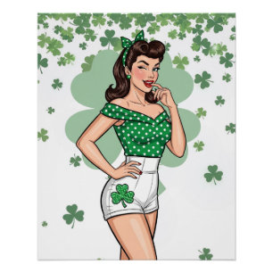 Póster Lucky Retro Glam