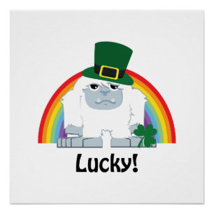 Póster Lucky Yeti Leprechaun