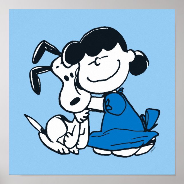 Póster Lucy Hugging Snoopy (Frente)