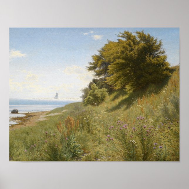 Póster Ludvig Kabell - Día de verano en el mar (Frente)