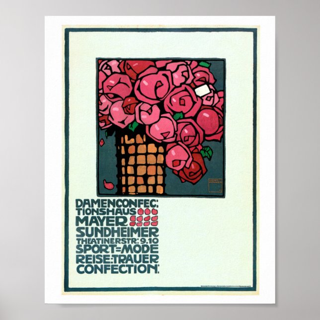 PÓSTER LUDWIG HOHLWEIN VINTAGE ADVERTISEMENT POSTER 1909 (Frente)