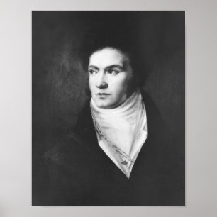 Póster Ludwig van Beethoven joven 1806