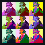 Póster Ludwig Van Beethoven Pop Art<br><div class="desc">Beethoven(1770-1827) fue compositor y pianista clásico y romántico</div>
