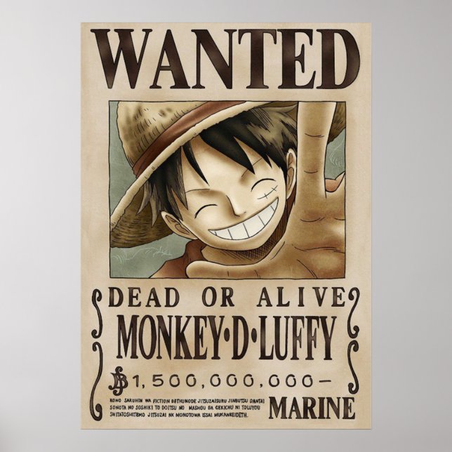 Póster LUFFY One Piece Wee (Frente)