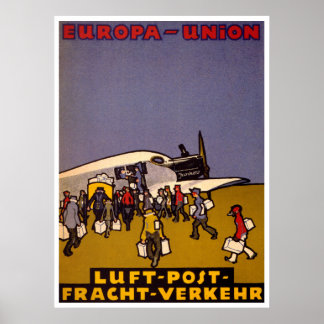 Póster Luft Post de Europa