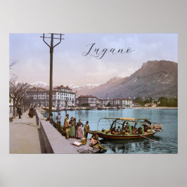 Póster Lugano Quay, Suiza
